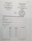 Chemise de circulation du dossier